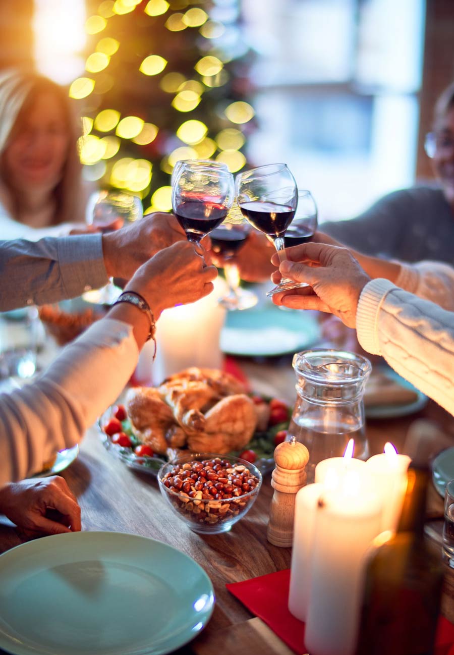 How to Stay Healthy Throughout the Holiday - Holiday gathering cheers